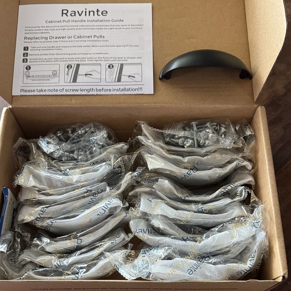 Ravinte Black Cabinet Pull Handles